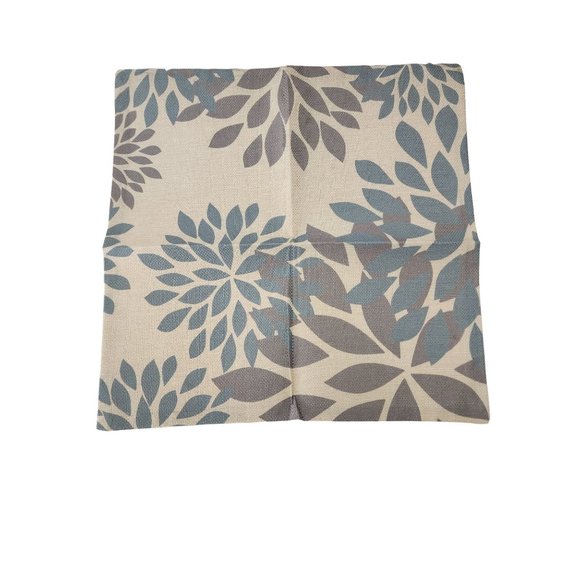 Set of 3 Cozy Polyester Throw Pillow Covers Dusty Blue/Gray 15.5" x 15.5" w/zipp - Picture 2 of 12